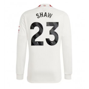 Manchester United Luke Shaw #23 Tredje trøje 2023-24 Lange ærmer